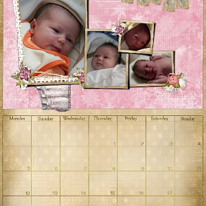 Calendar Page January - Emma