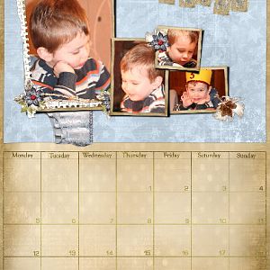 Calendar Page January - Hendrik