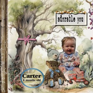 Carter is 8 months old