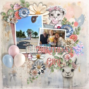 DAY 2 - JUNE 8 | TEMPLATE | CHALLENGE Birthday Girl Amber