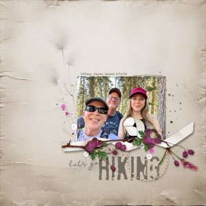 June Challenge # 6 - Creative Techniques lets-go-hiking.jpg