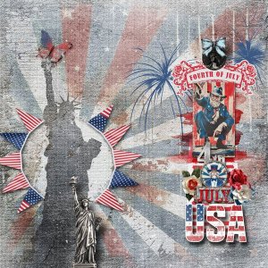 red white blue