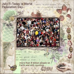 7e-July 2025 Challenge -7- Free For Al - July 11-Today is World Population Day....jpg