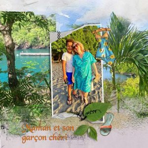 Martinique 24 Vitalis et sa maman chérie
