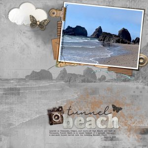 August Challenge #3 - Artsy/Mixed Media Tunnel-Beach.jpg