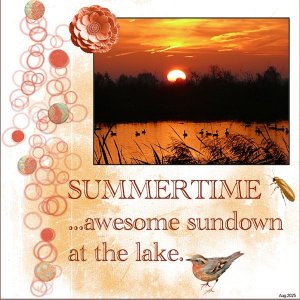 August 2025 Challenge #1 - One Word-SUMMERTIME - at the lake.jpg
