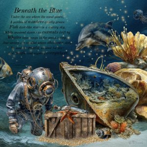 Beneath the blue...