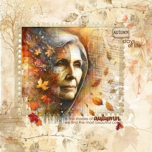 In the autumn days of life