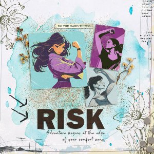 October Art Journal Challenge Week 1 Risk