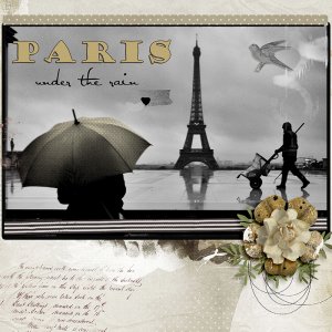 Paris under the rain