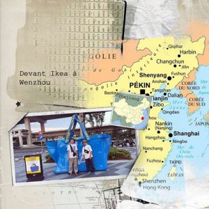 Alex et Vitalis devant IKEA à WENZHOU