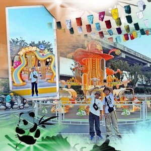 Fête foraine chinoise pour Alex et Vitalis