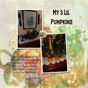 My 3 Lil' Pumpkins