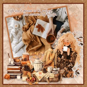 November Art Journaling - Week 2  - Savor - Kay