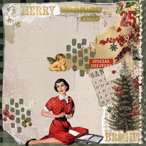 Nostalgic Noel template by Maya de Groot