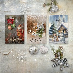 Day-3-Holiday Winter ATC or Journal Card