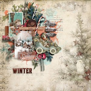 Winter Woods with Santa