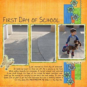 Liam's First Day of School