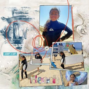 leçons de surf pour Mathilde