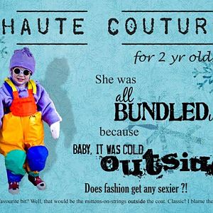 Haute Couture for 2 yr olds