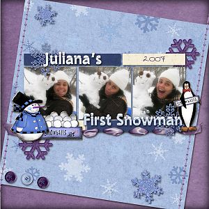 Ju's first snow