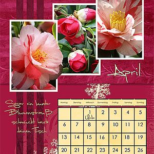 Birthday calendar 2009 - april