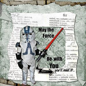 May the force be with you Halloween Digital Layout