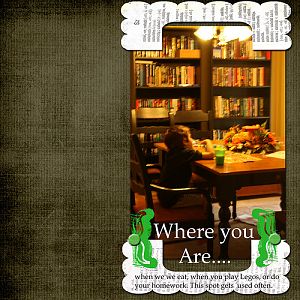 Where you are Digital layout