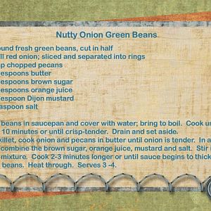 Nutty Onion Green Beans