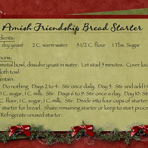 Friendship Bread Starter