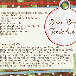 Roast Beef Tenderloin