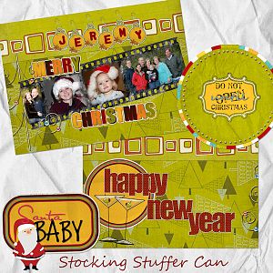 Santa Baby Stocking Stuffer Can