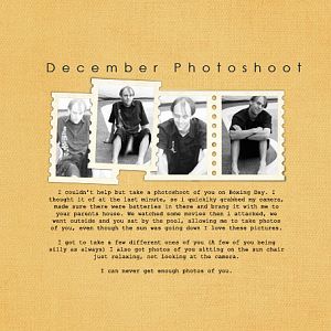 December Photoshoot