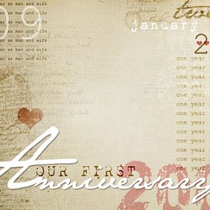 Our First Anniversary