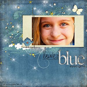 blue eyed girl