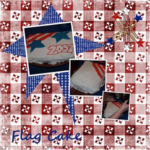 Flag Cake