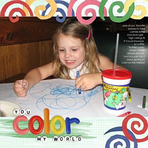 You Color My World