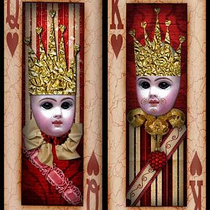 Moo Card: King & Queen of Hearts