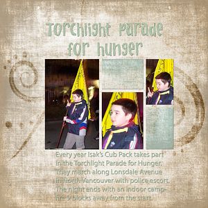 Torchlight Parade For Hunger