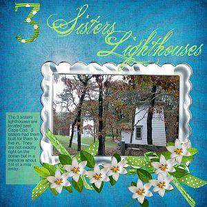 Thursday Birthday Challenge 3 sisters lighthouses