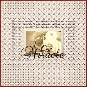 Kim de Smet challenge ~ Our miracle