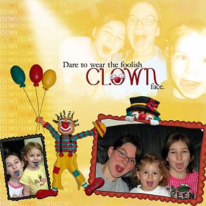 Clown Face - Kim DeSmet Challenge