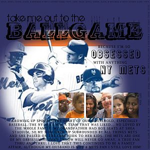 JMc spotlight challege 2- Take me out to the ballgame