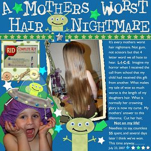 A Mother's Worst Hair Nightmare