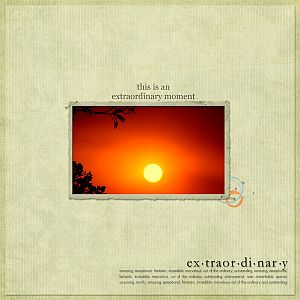Extraordinary - Sunset