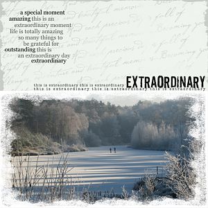 Extraordinary challenge (Winter wonderland)