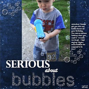 Serious About Bubbles