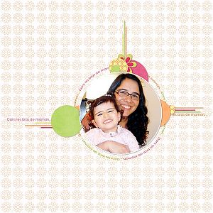 Dans les bras de maman