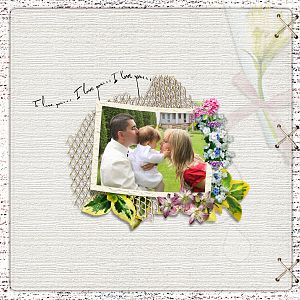 "Among the flowers"