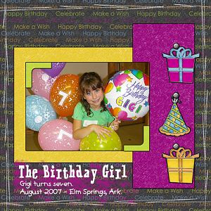 Aug 2007 -birthday girl